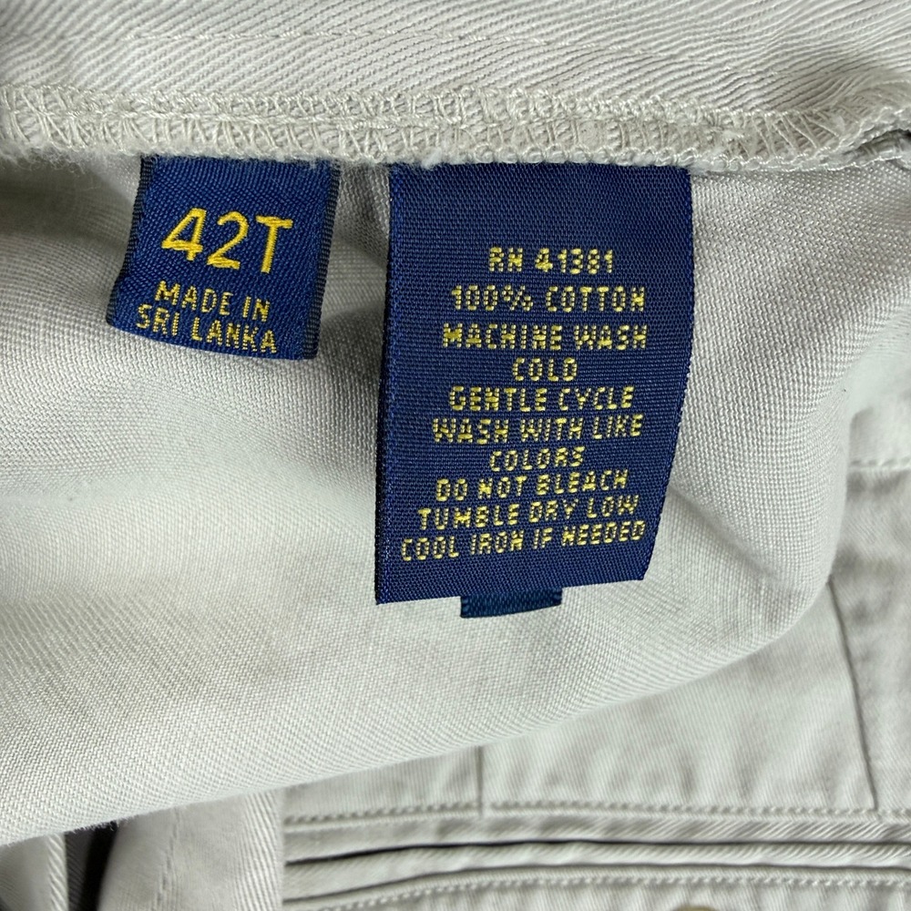 Polo Ralph Lauren Chino Shorts Mens 42T Khaki Tan Classic Fit Preppy Ivy EUC - Picture 4 of 13